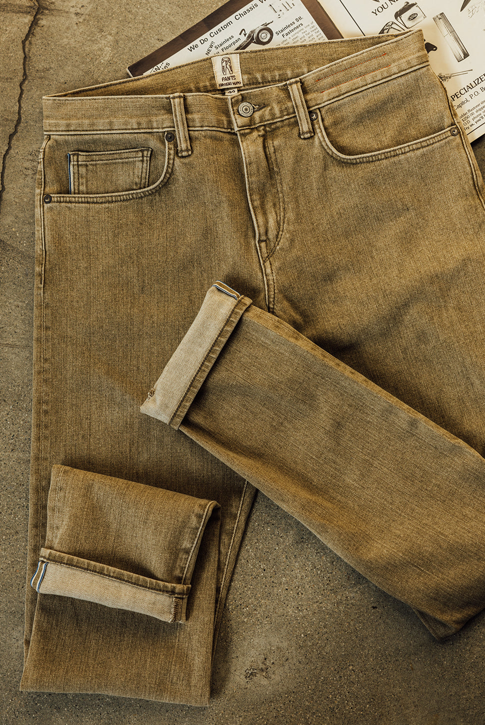 The Scissors Slim Tapered Jean - Sage-HIROSHI KATO-Over the Rainbow