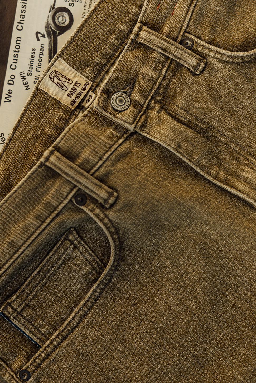 The Scissors Slim Tapered Jean - Sage-HIROSHI KATO-Over the Rainbow