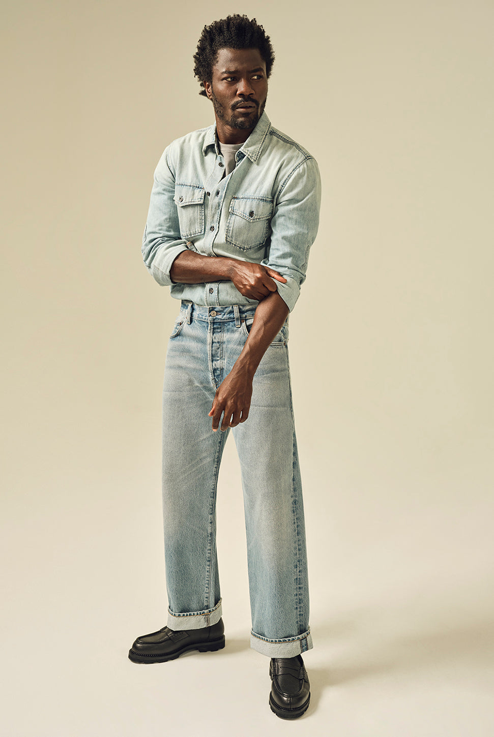 Cairo Utility Denim Shirt - Tempo-Citizens of Humanity-Over the Rainbow