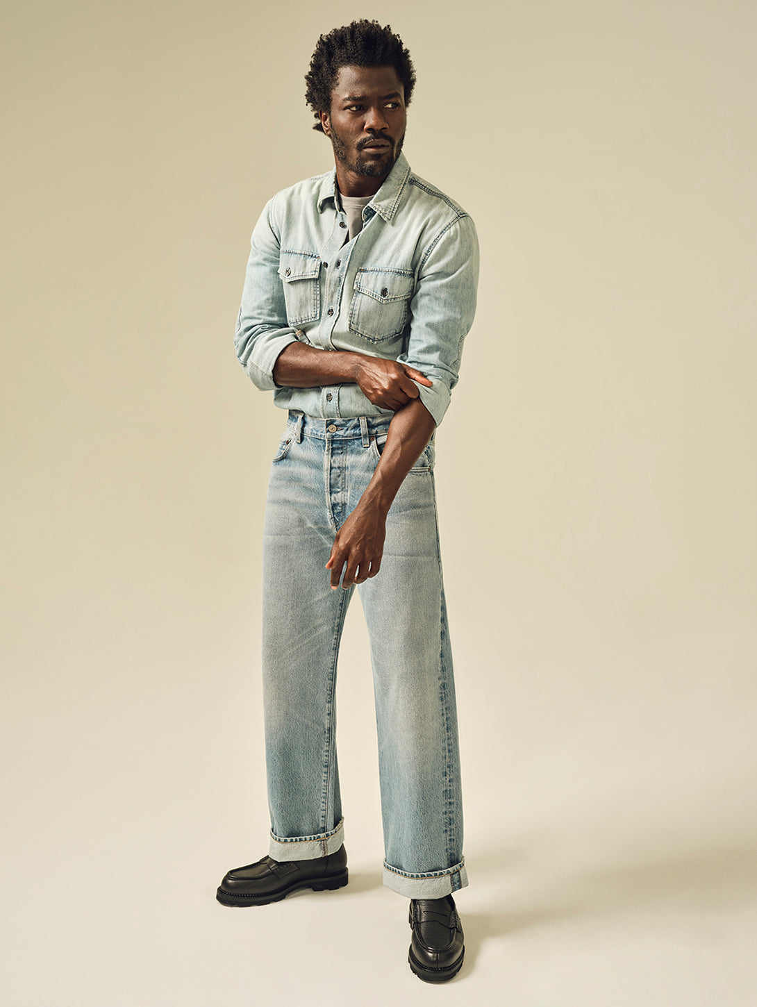 Cairo Utility Denim Shirt - Tempo-Citizens of Humanity-Over the Rainbow