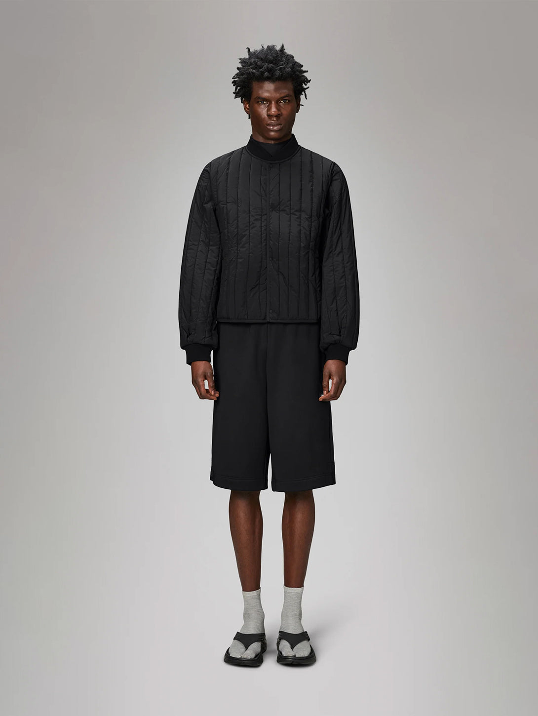 Banja Liner Bomber Jacket - Black-Rains-Over the Rainbow