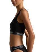 Scoop Cropped Tank Bralette - Onyx-POLO by RALPH LAUREN-Over the Rainbow