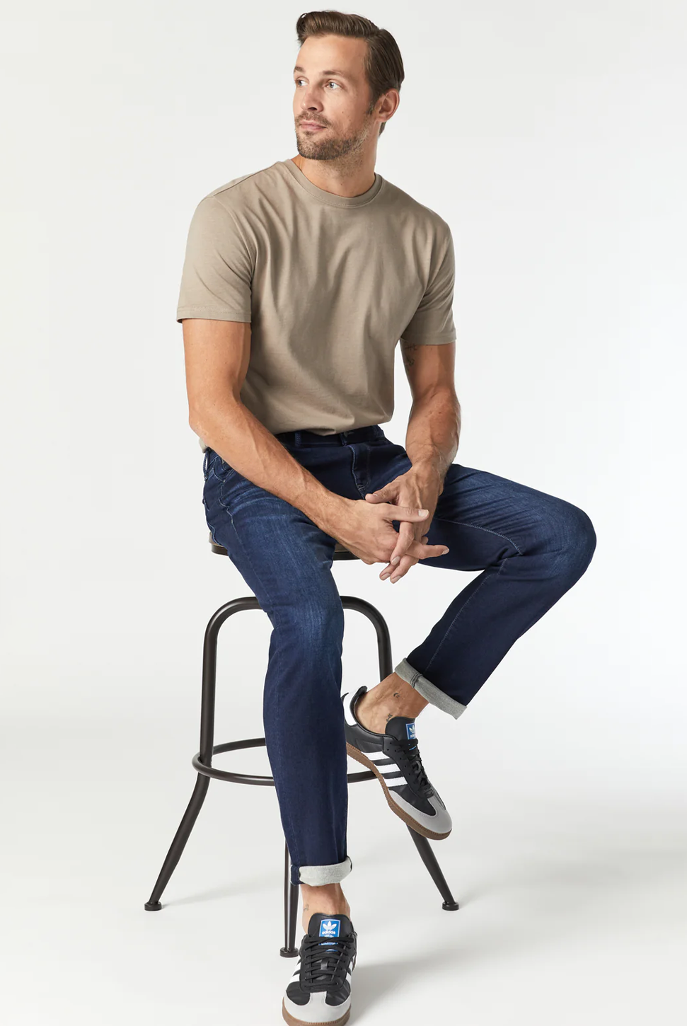 Jake Slim Jean - Dark Brushed Athletic-Mavi-Over the Rainbow