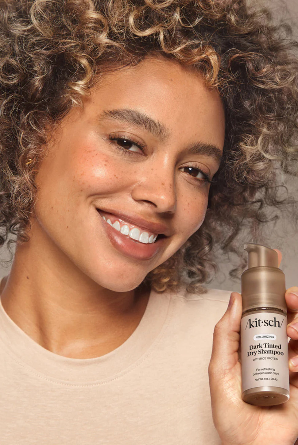 Volumizing Rice Protein Dry Shampoo - Dark Tinted-KITSCH-Over the Rainbow