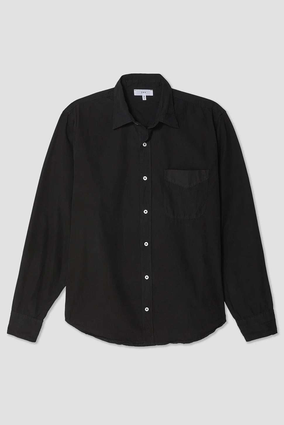 Poplin Standard Shirt - Black-SAVE KHAKI-Over the Rainbow