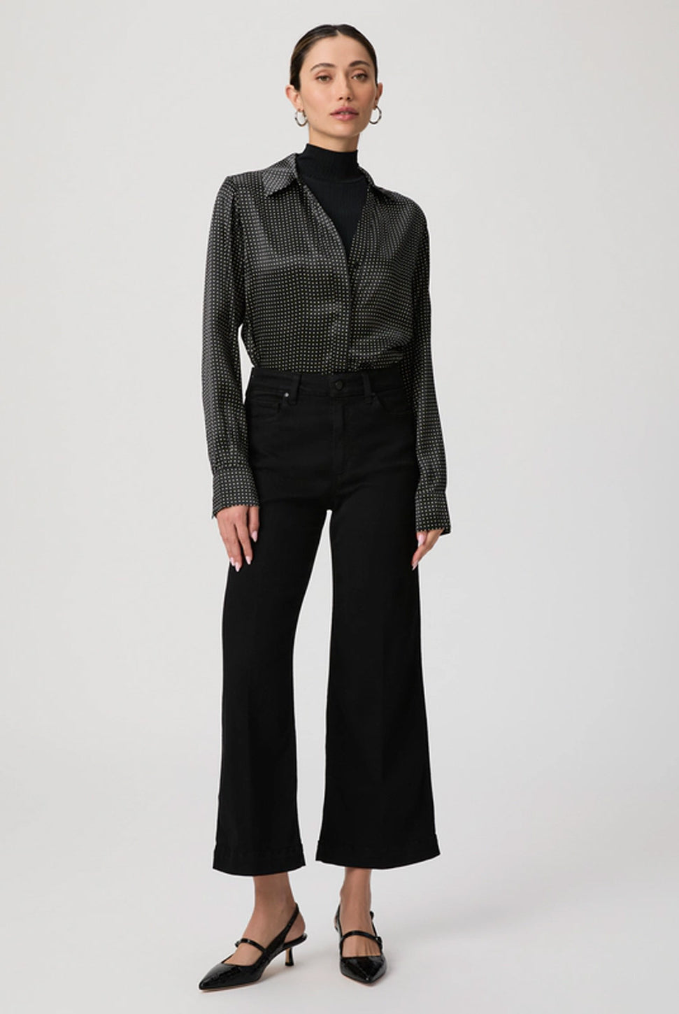 Anessa Wide Ankle Jean - Black Shadow-Paige-Over the Rainbow