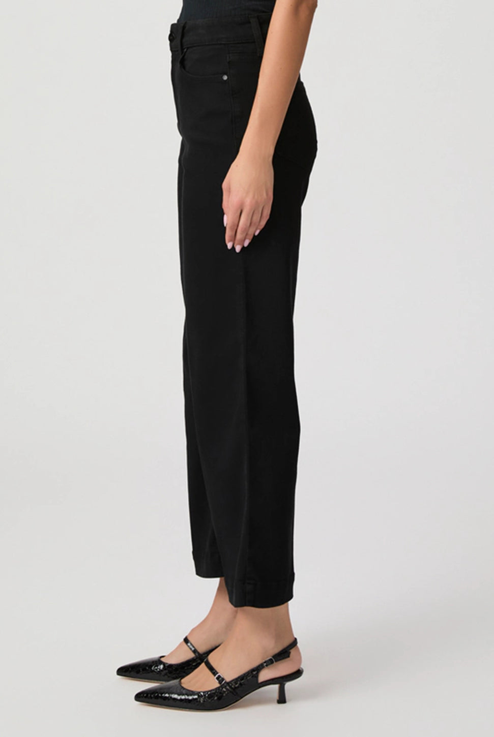 Anessa Wide Ankle Jean - Black Shadow-Paige-Over the Rainbow