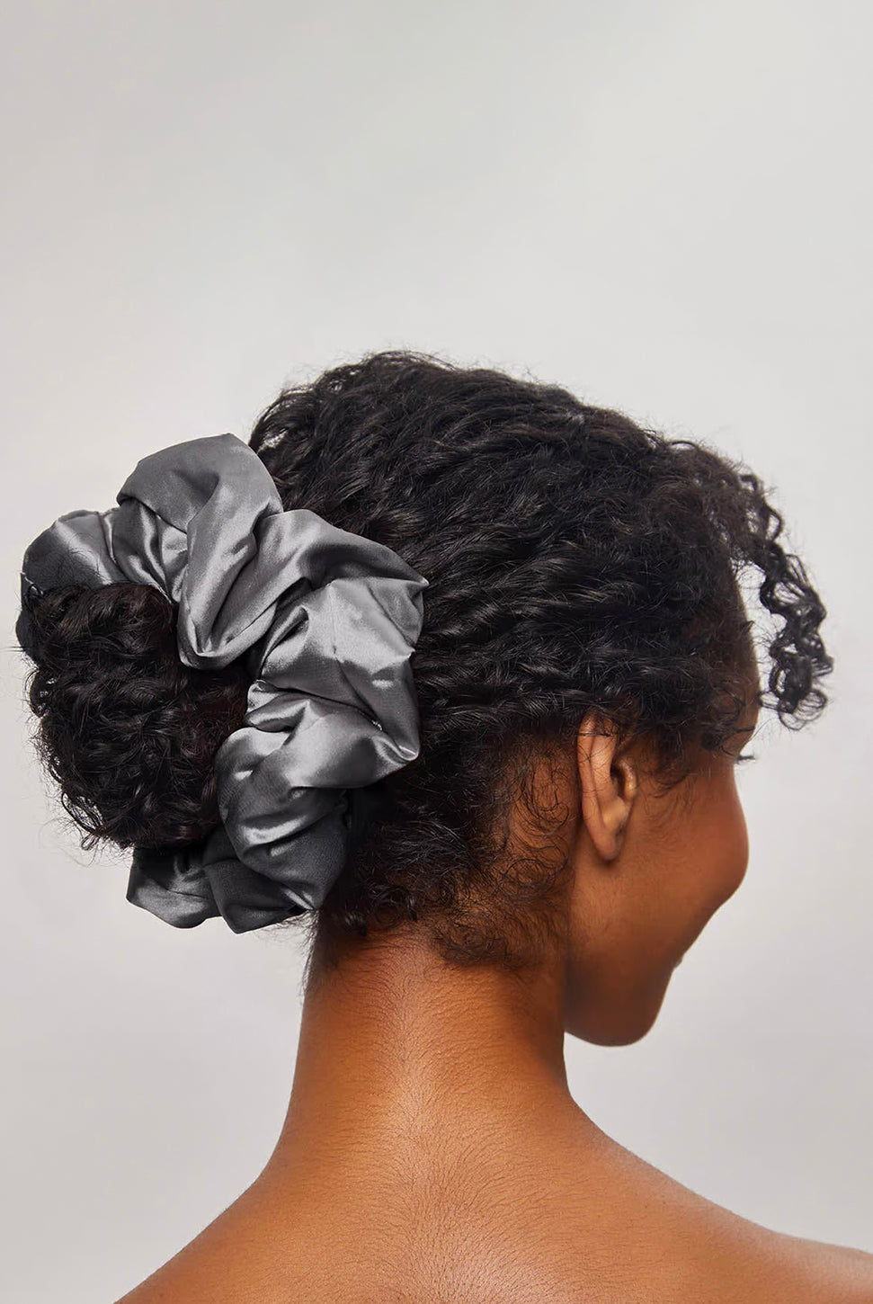 Satin Sleep Pillow Scrunchies - Charcoal Gold-KITSCH-Over the Rainbow