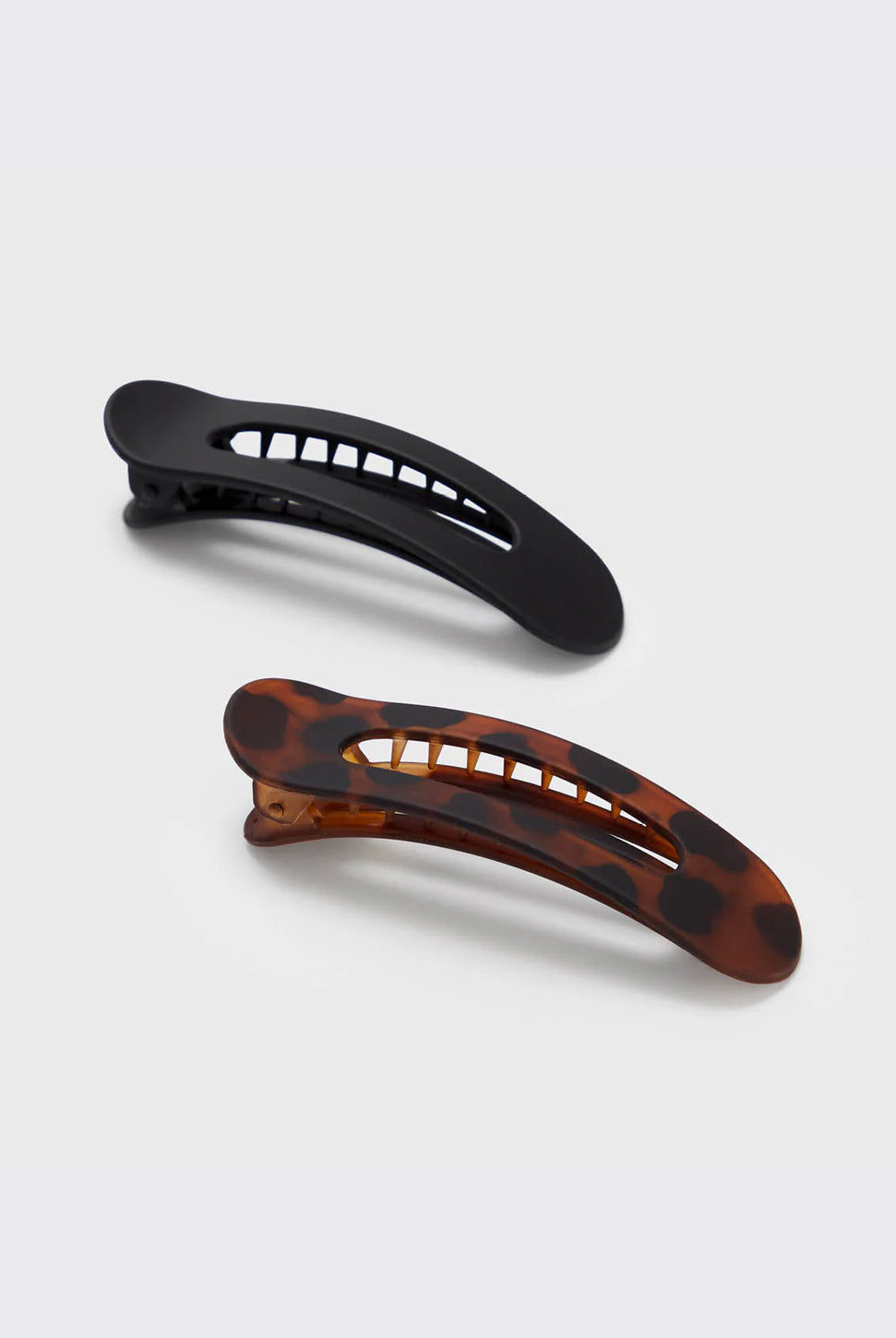 Flat Lay Claw Clip Set - Black/Tort-KITSCH-Over the Rainbow