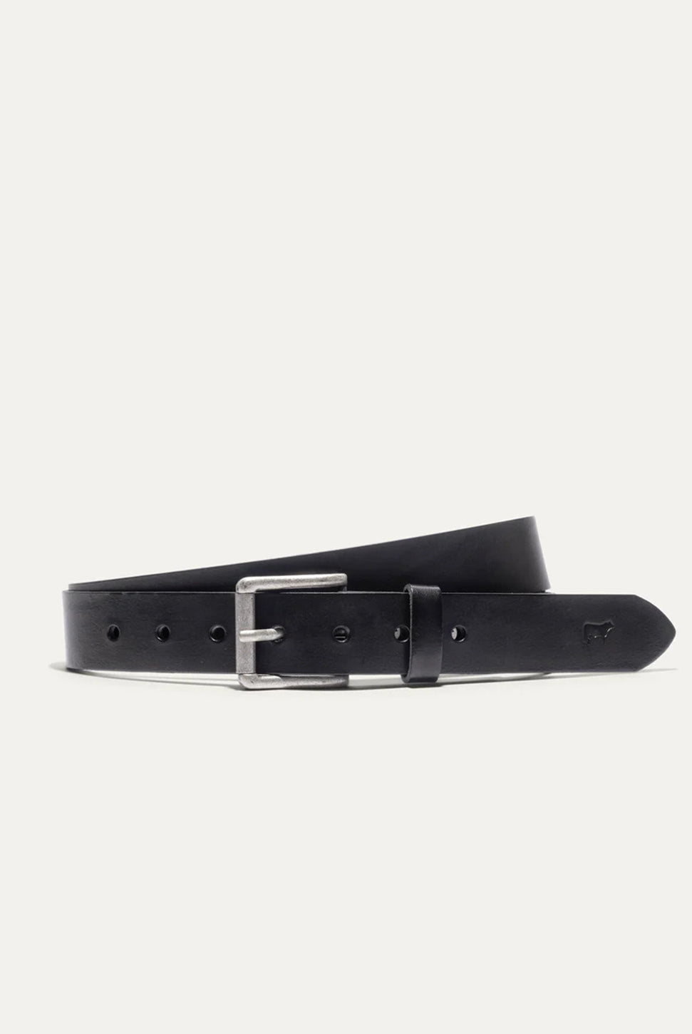 Saddle Leather Belt - Black-WILL-Over the Rainbow