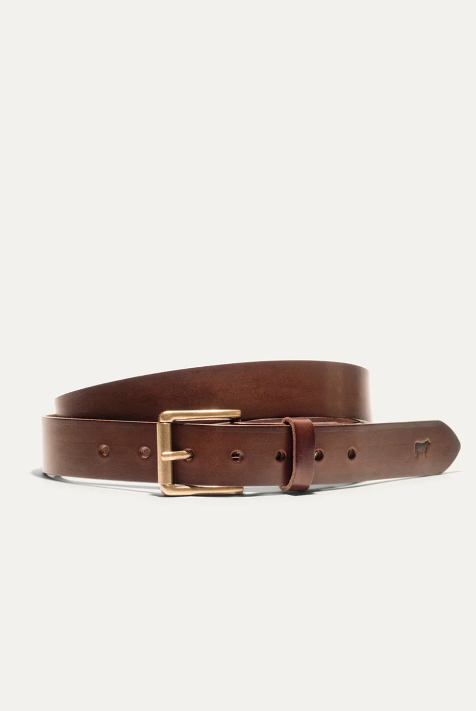 Saddle Leather Belt - Brown-WILL-Over the Rainbow