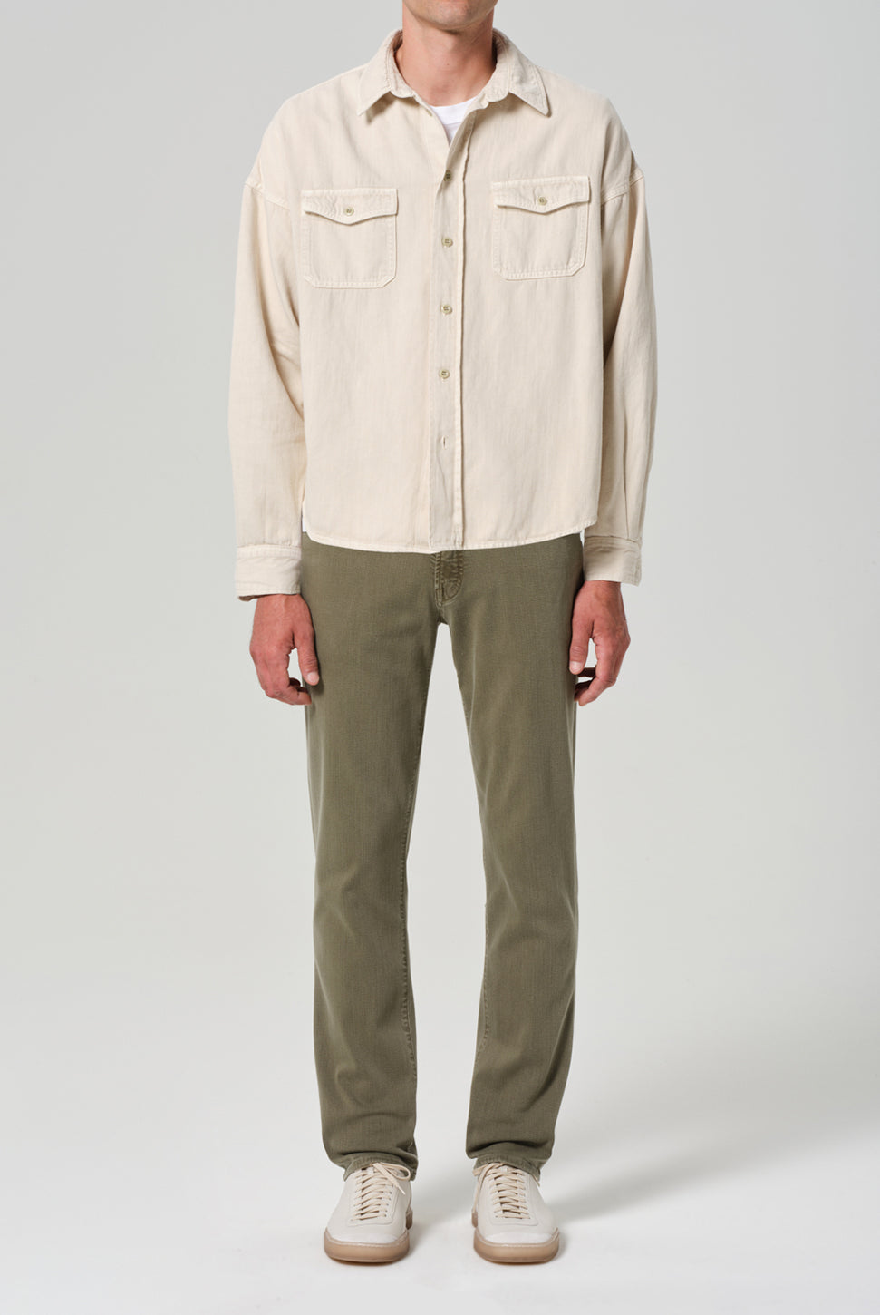 Gage Stretch Twill Pant - Hiro Green-Citizens of Humanity-Over the Rainbow