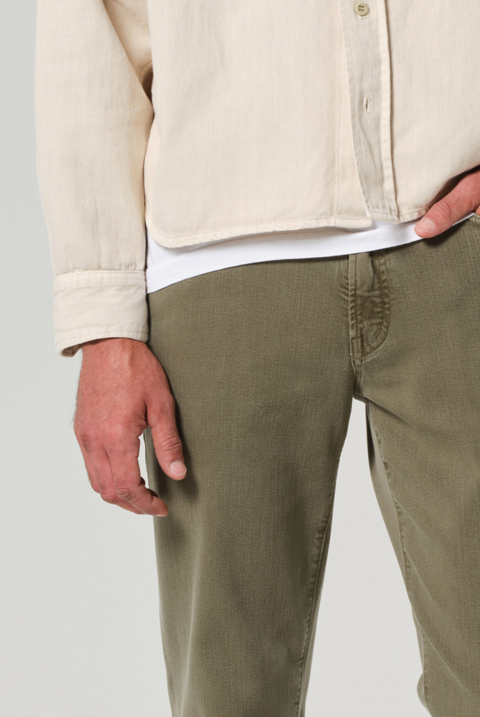 Gage Stretch Twill Pant - Hiro Green-Citizens of Humanity-Over the Rainbow