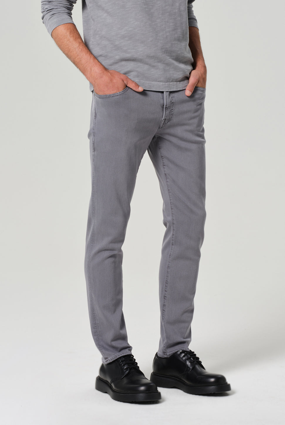 Gage Stretch Twill Pant - Heron Grey-Citizens of Humanity-Over the Rainbow