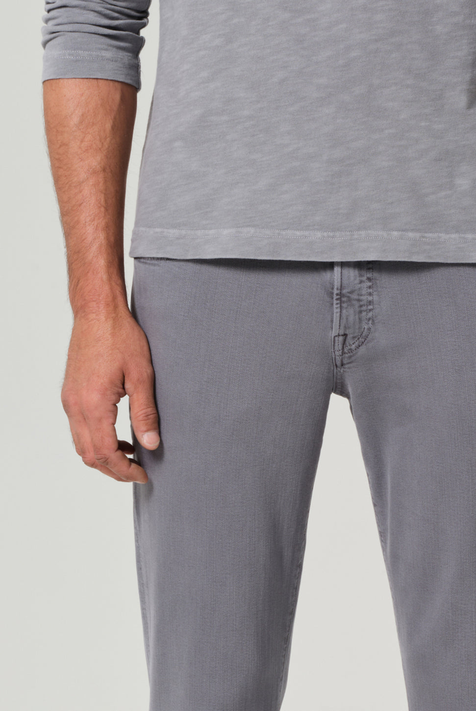 Gage Stretch Twill Pant - Heron Grey-Citizens of Humanity-Over the Rainbow