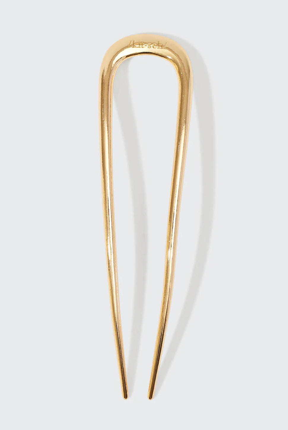 Metal French Hair Pin - Gold-KITSCH-Over the Rainbow