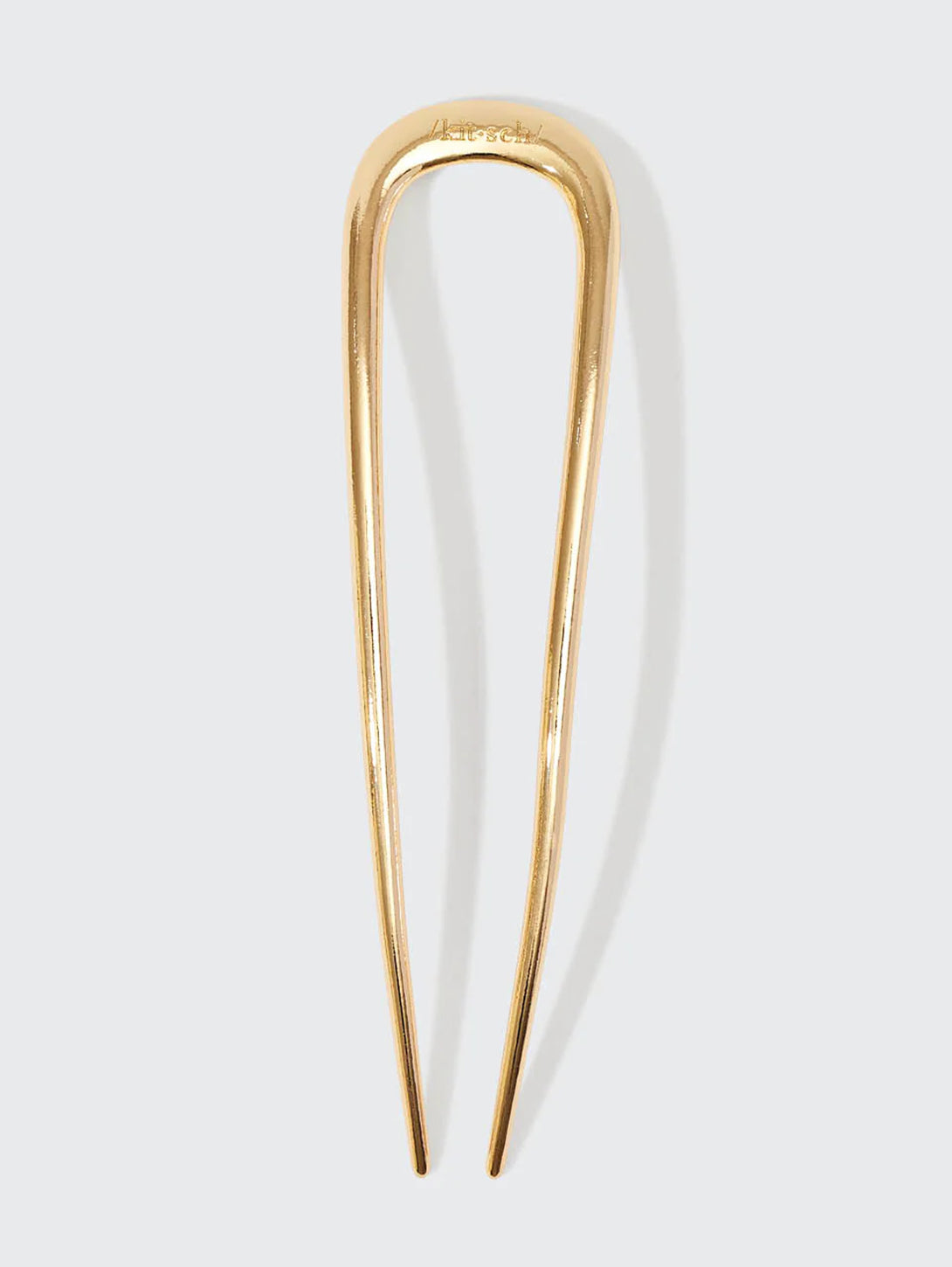 Metal French Hair Pin - Gold-KITSCH-Over the Rainbow