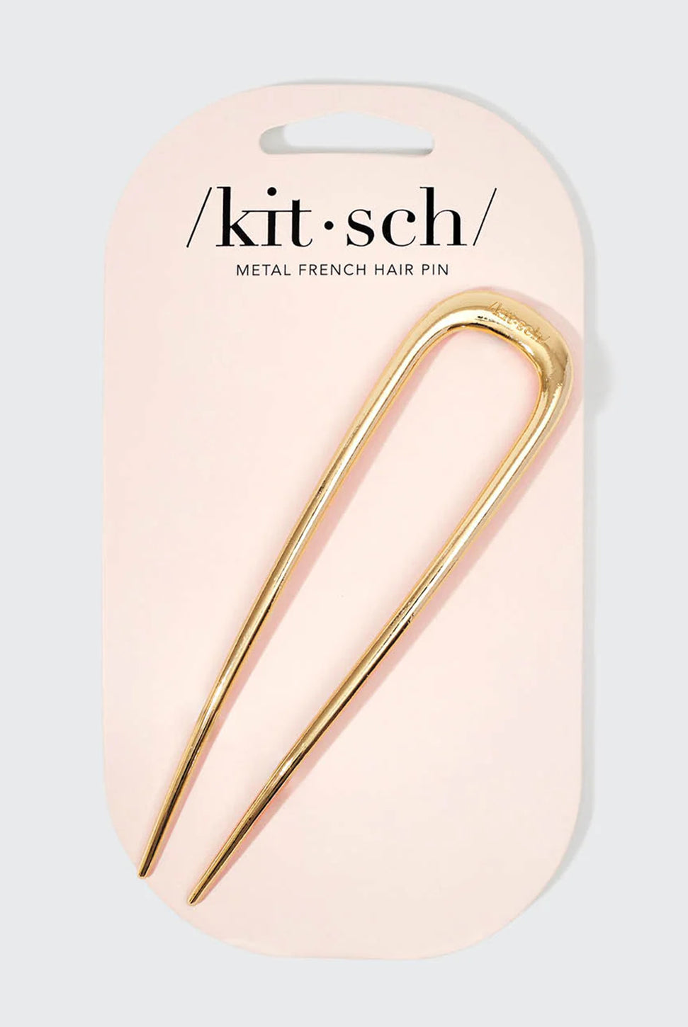 Metal French Hair Pin - Gold-KITSCH-Over the Rainbow