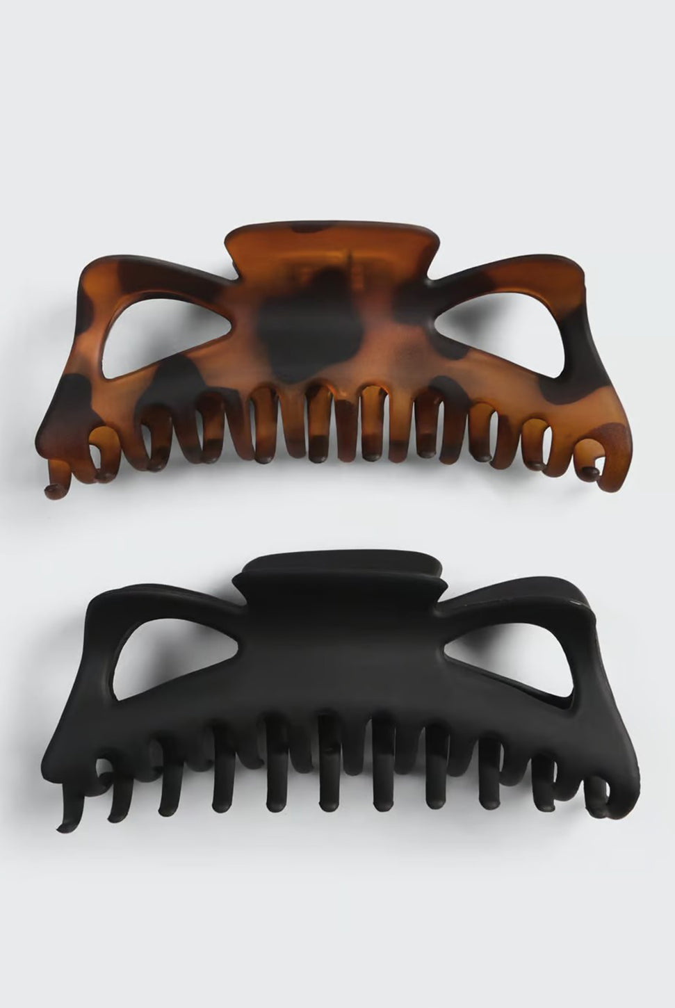 Jumbo Classic Claw Clips - Black Tort-KITSCH-Over the Rainbow