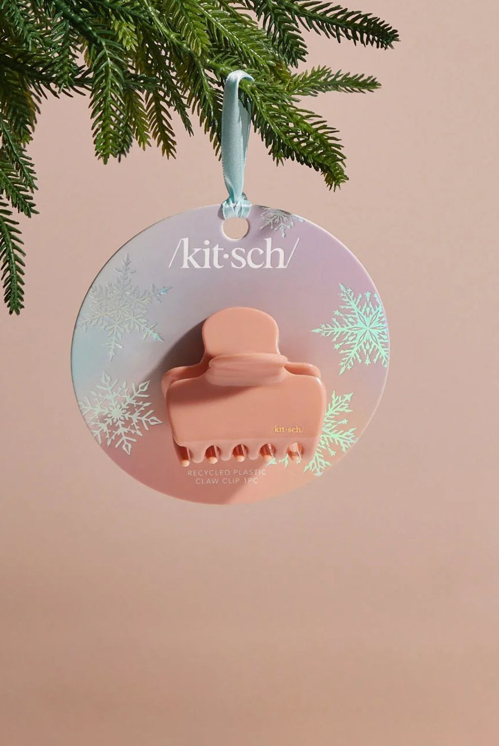 Holiday Recycled Plastic Claw Clip - Rosewood-KITSCH-Over the Rainbow