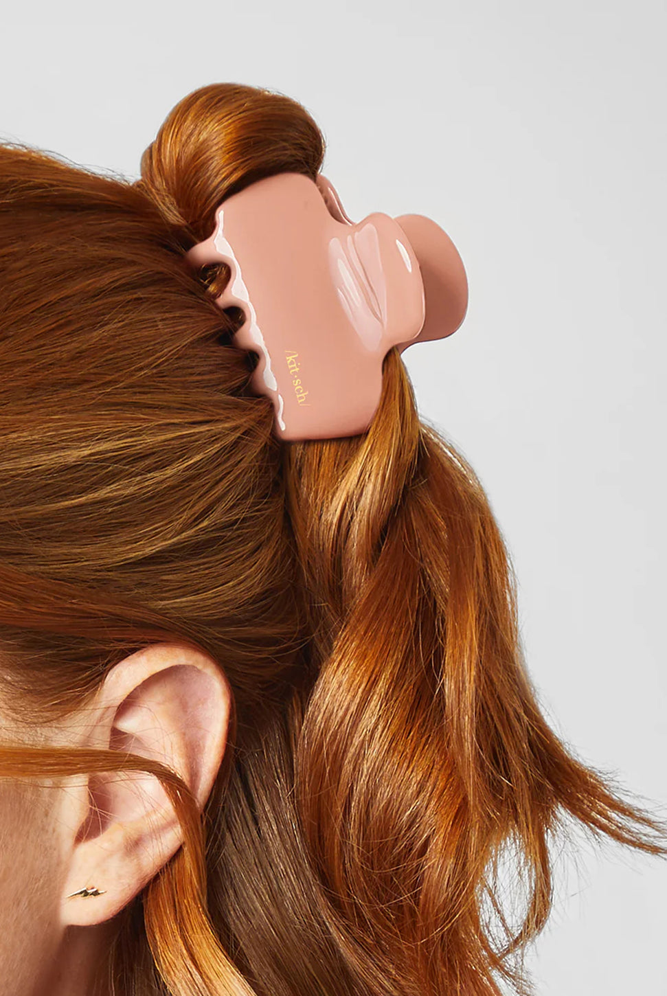 Holiday Recycled Plastic Claw Clip - Rosewood-KITSCH-Over the Rainbow