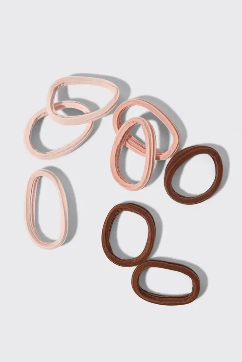 Seamless Hair Elastics 8pc Set- Rosewood-KITSCH-Over the Rainbow