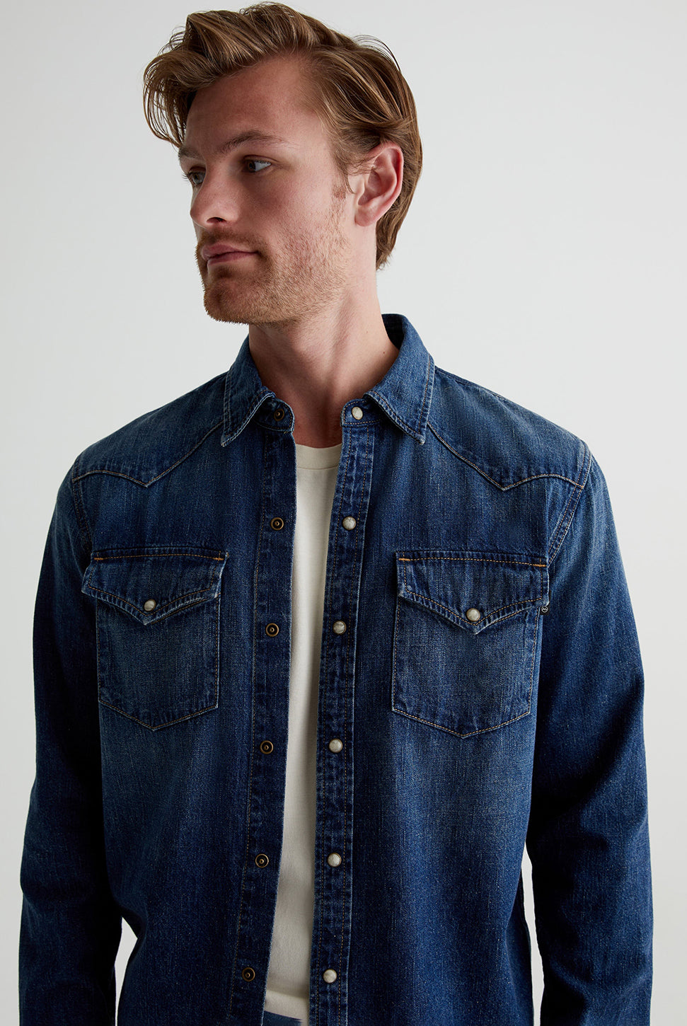 Aiden Western Shirt - Exhibition-AG Jeans-Over the Rainbow