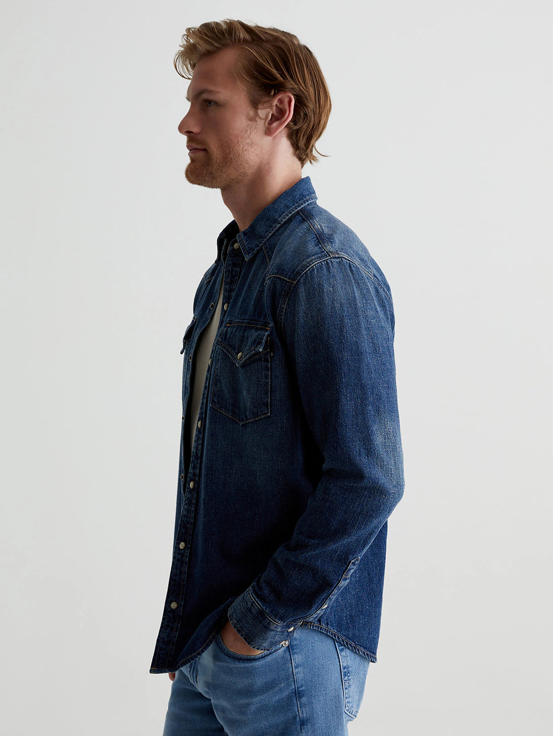Aiden Western Shirt - Exhibition-AG Jeans-Over the Rainbow