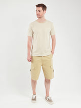 Stripe Linen Tee - Pale Olive/Nature-Armor Lux-Over the Rainbow