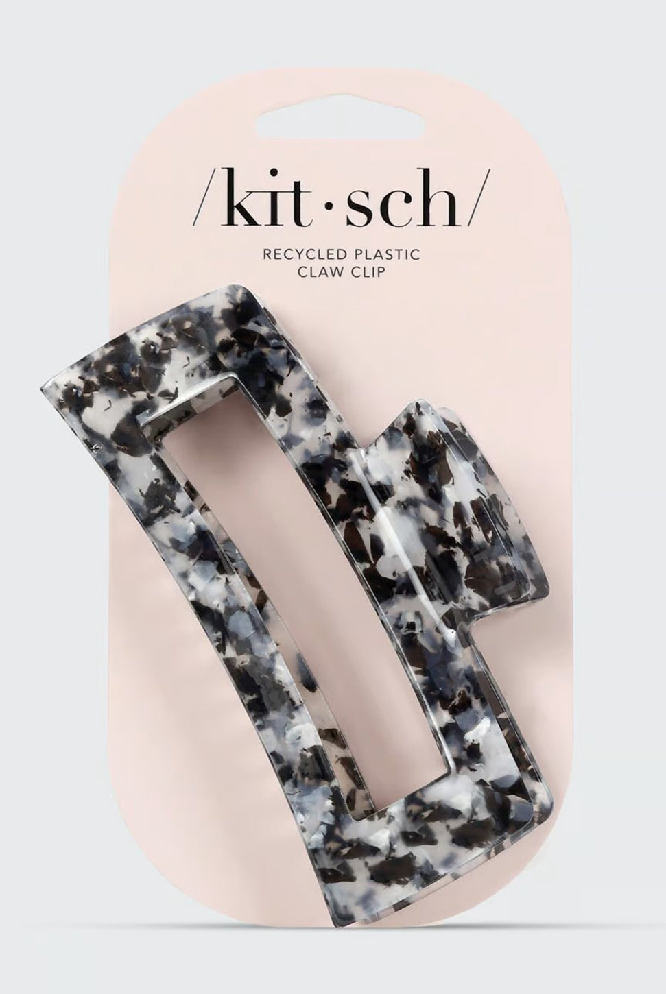 Eco-Friendly Jumbo Open Shape Claw Clip - Black-KITSCH-Over the Rainbow