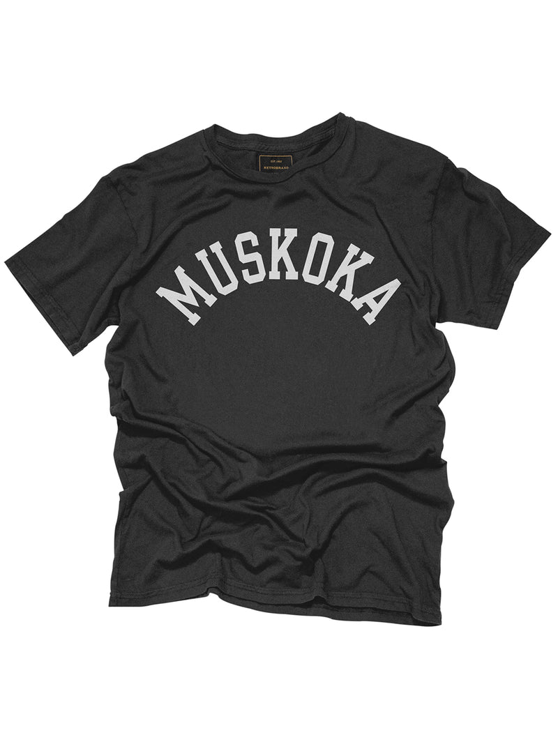 Muskoka Arch Unisex T-Shirt - Vintage Black-Retro Brand Black Label-Over the Rainbow