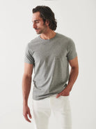 Iconic Pima Crew Neck T-Shirt-Patrick Assaraf-Over the Rainbow