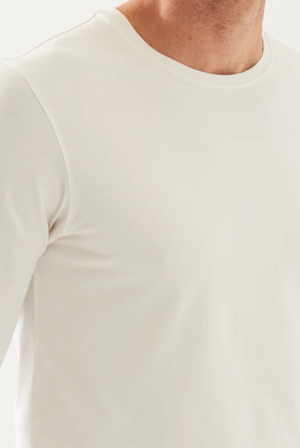 Iconic Pima Long Sleeve Crew T-Shirt-Patrick Assaraf-Over the Rainbow