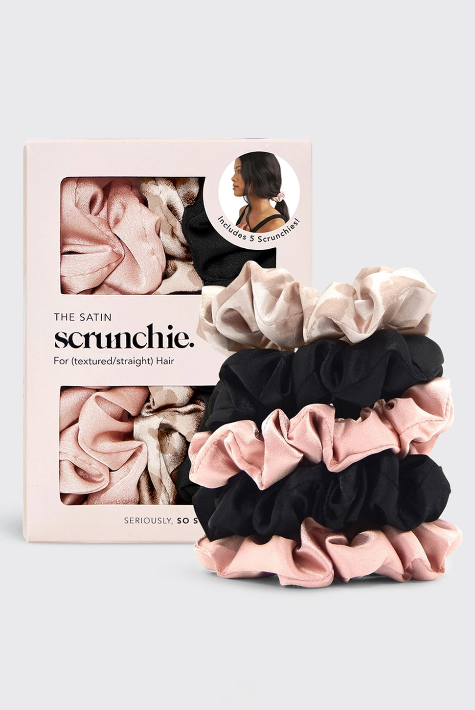 Satin Sleep Scrunchies - Assorted-KITSCH-Over the Rainbow