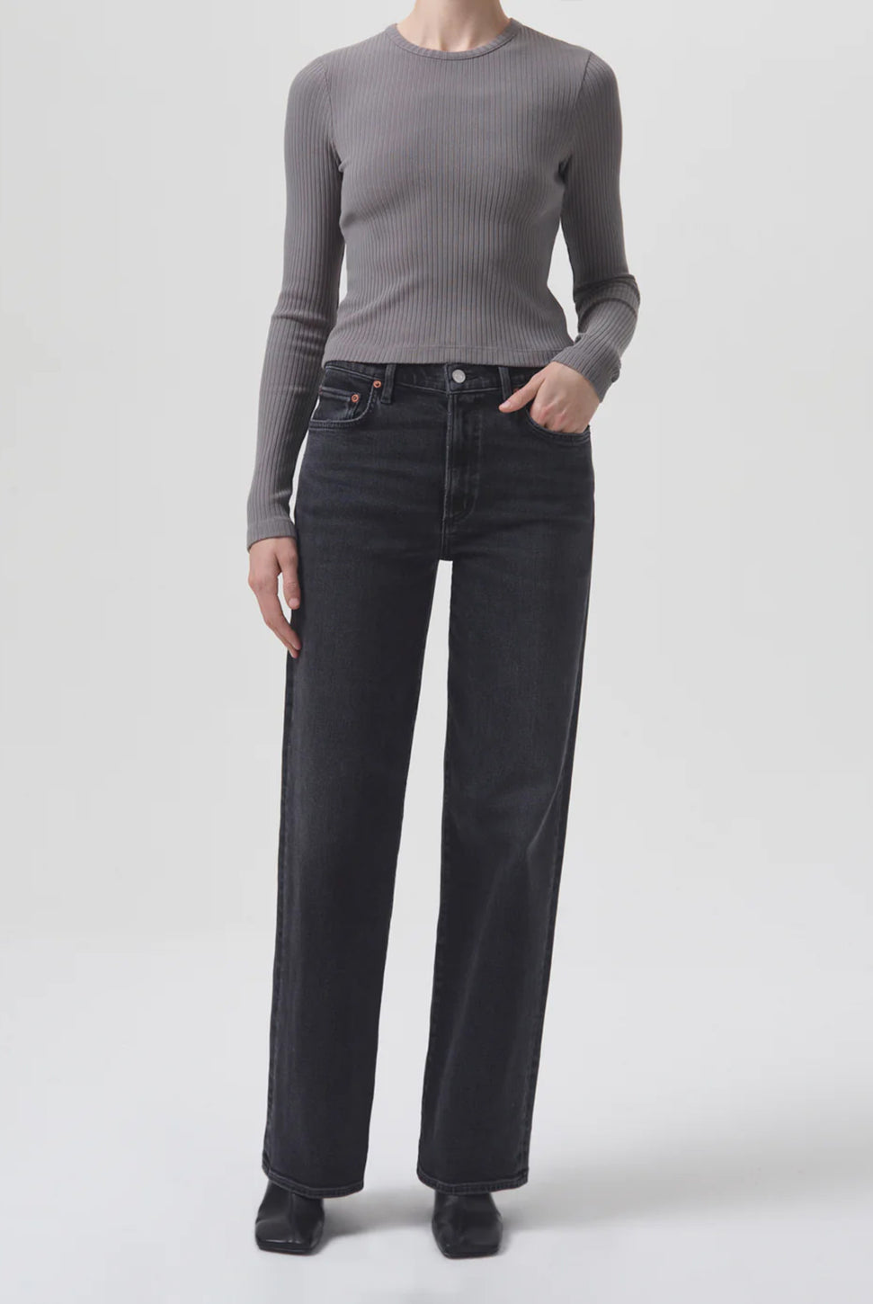 Harper Mid Rise Straight Jean - Hush-AGOLDE-Over the Rainbow