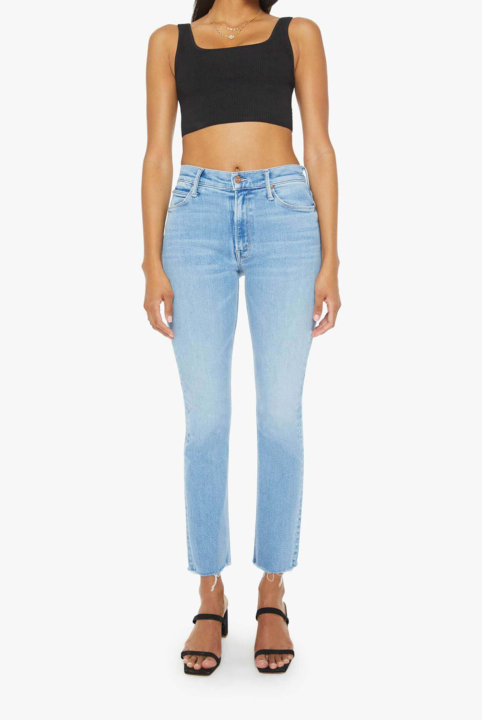 The Mid Rise Dazzler Ankle Fray Jean - Blessing In Disguise-Mother-Over the Rainbow