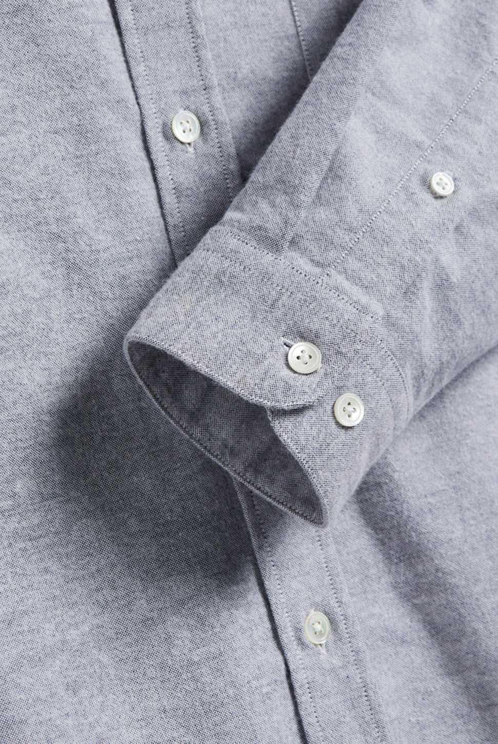 Brushed Oxford Shirt - Blue-PORTUGUESE FLANNEL-Over the Rainbow