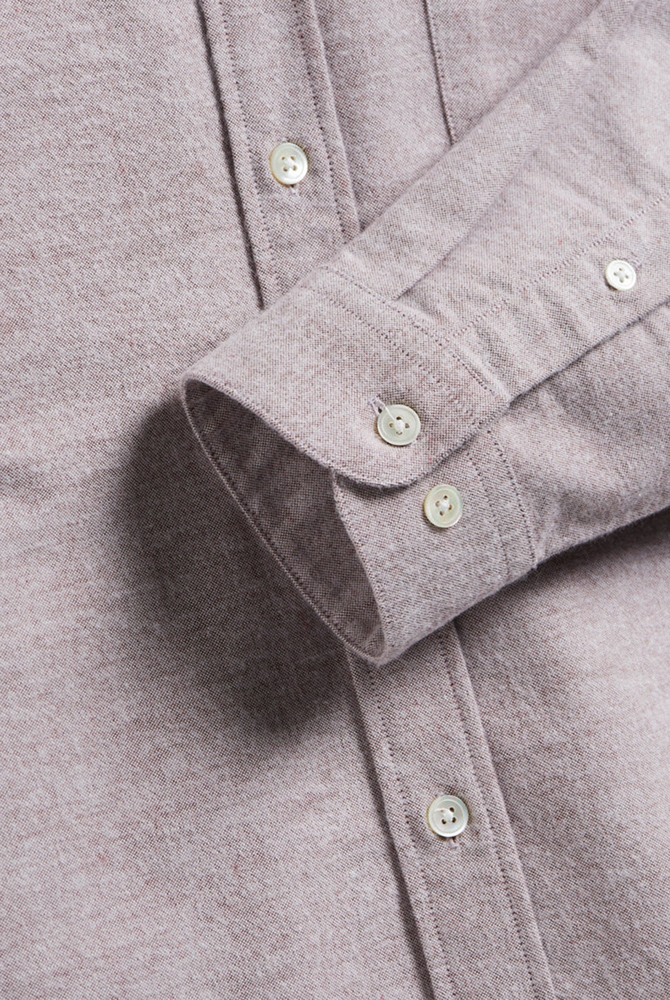 Brushed Oxford Shirt - Bordeaux-PORTUGUESE FLANNEL-Over the Rainbow