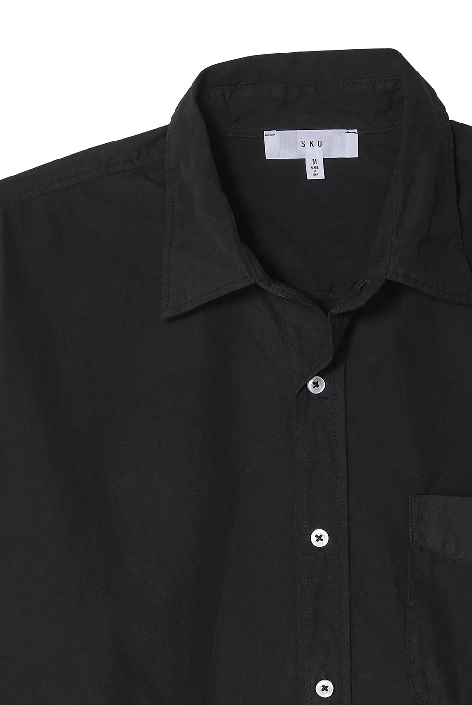 Poplin Standard Shirt - Black-SAVE KHAKI-Over the Rainbow