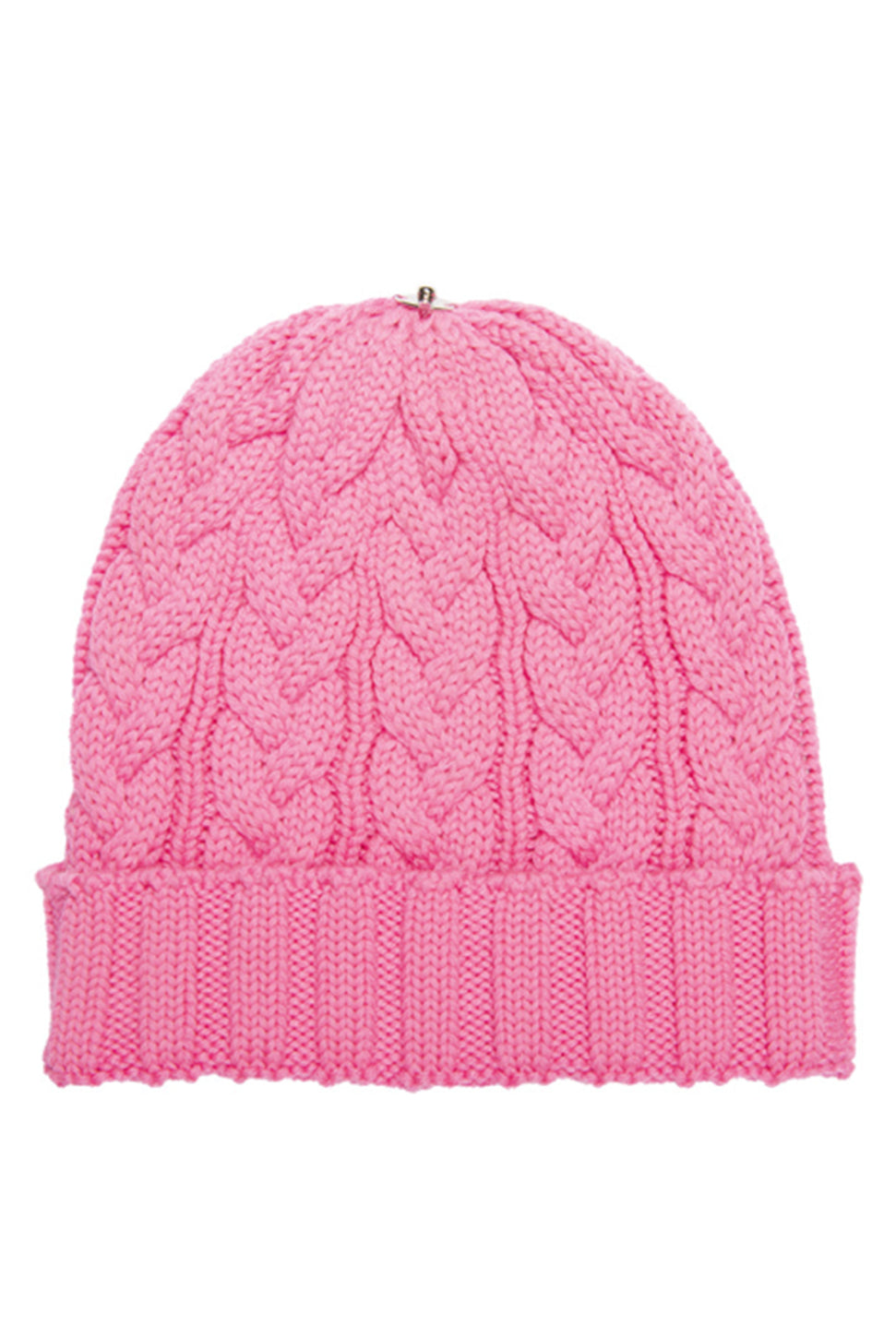 Charlie Cable Knit Hat - Candy Pink-Lindo F-Over the Rainbow
