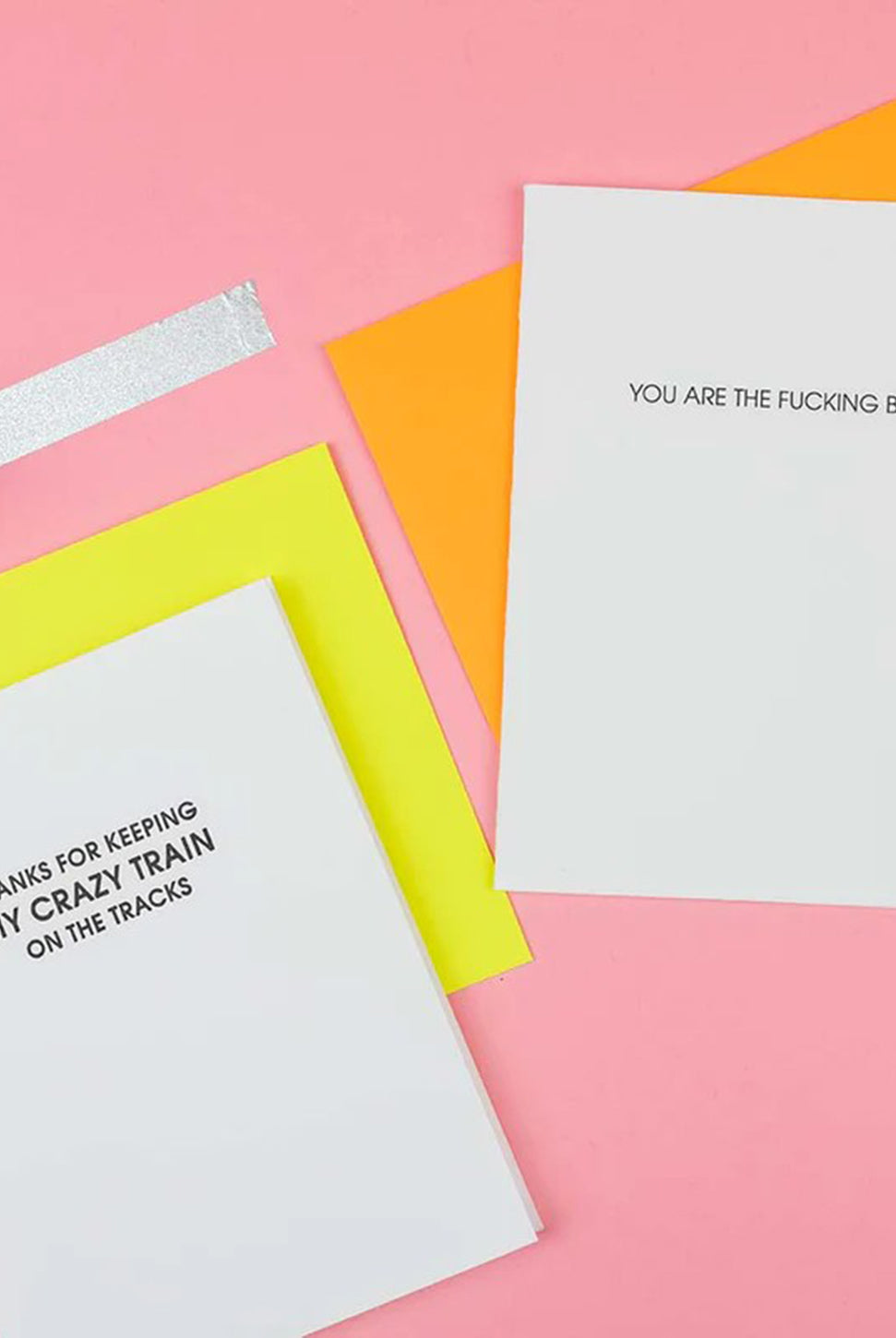 You Are The Fucking Best - Letterpress Card-CHEZ GAGNE LETTERPRESS-Over the Rainbow