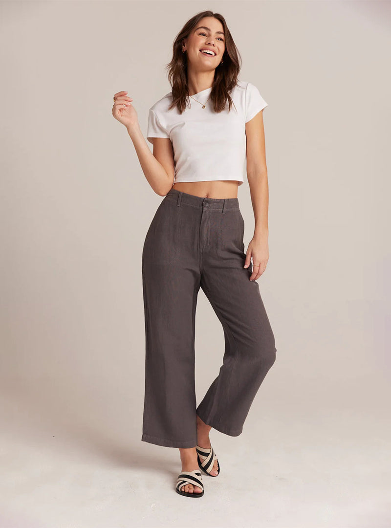 Blakely Utility Wide Leg Crop - Charcoal