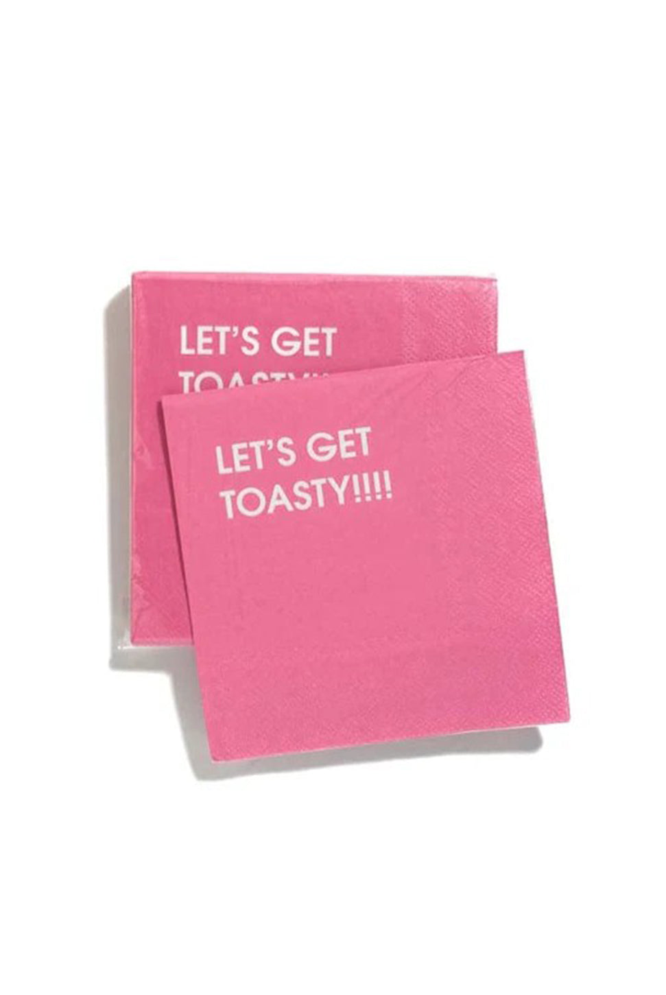 Let's Get Toasty - Cocktail Napkin-CHEZ GAGNE LETTERPRESS-Over the Rainbow
