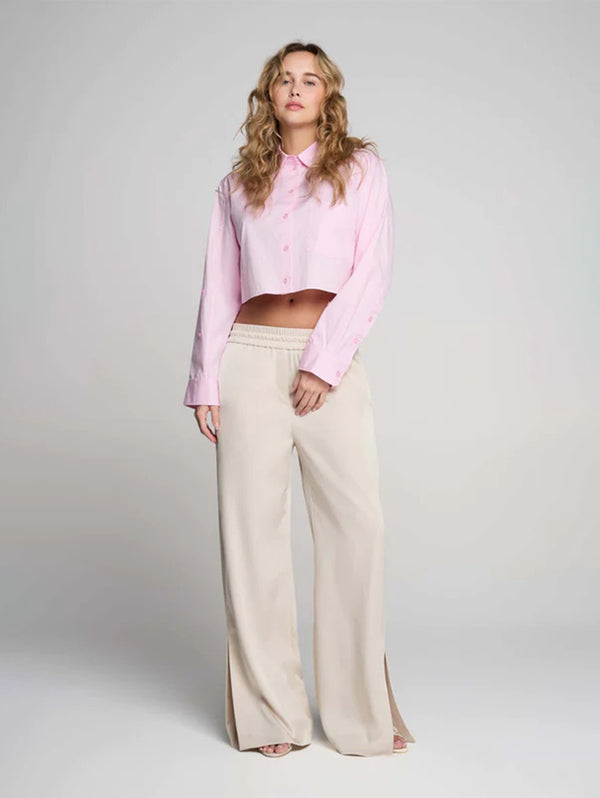 Simply Cropped Shirt - Rose Petal-PURE & SIMPLE-Over the Rainbow