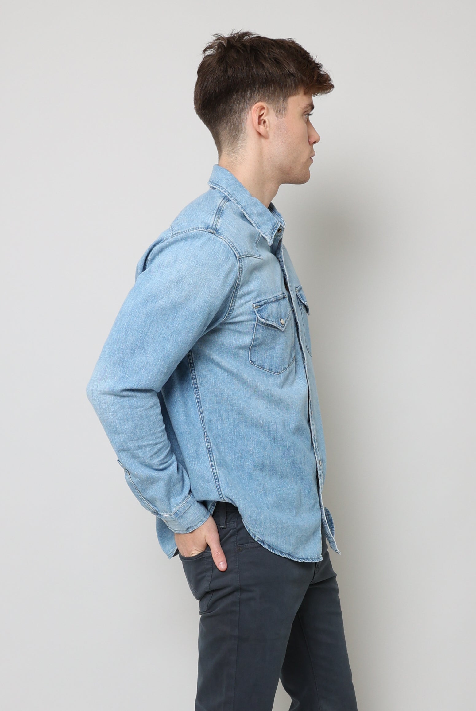 Aiden Western Shirt - Glisten-AG Jeans-Over the Rainbow