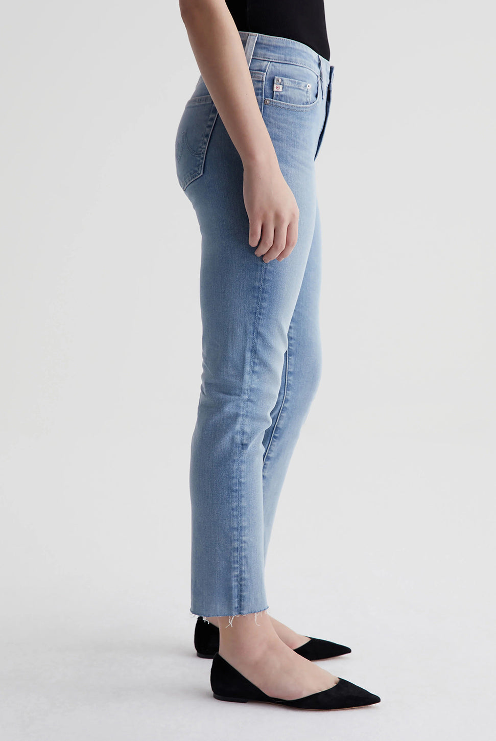 Mari Mid Rise Crop Jean - 24 Hour Looking Glass-AG Jeans-Over the Rainbow