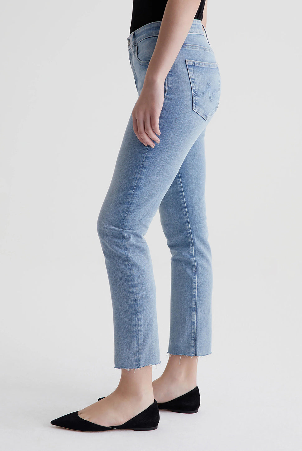 Mari Mid Rise Crop Jean - 24 Hour Looking Glass-AG Jeans-Over the Rainbow
