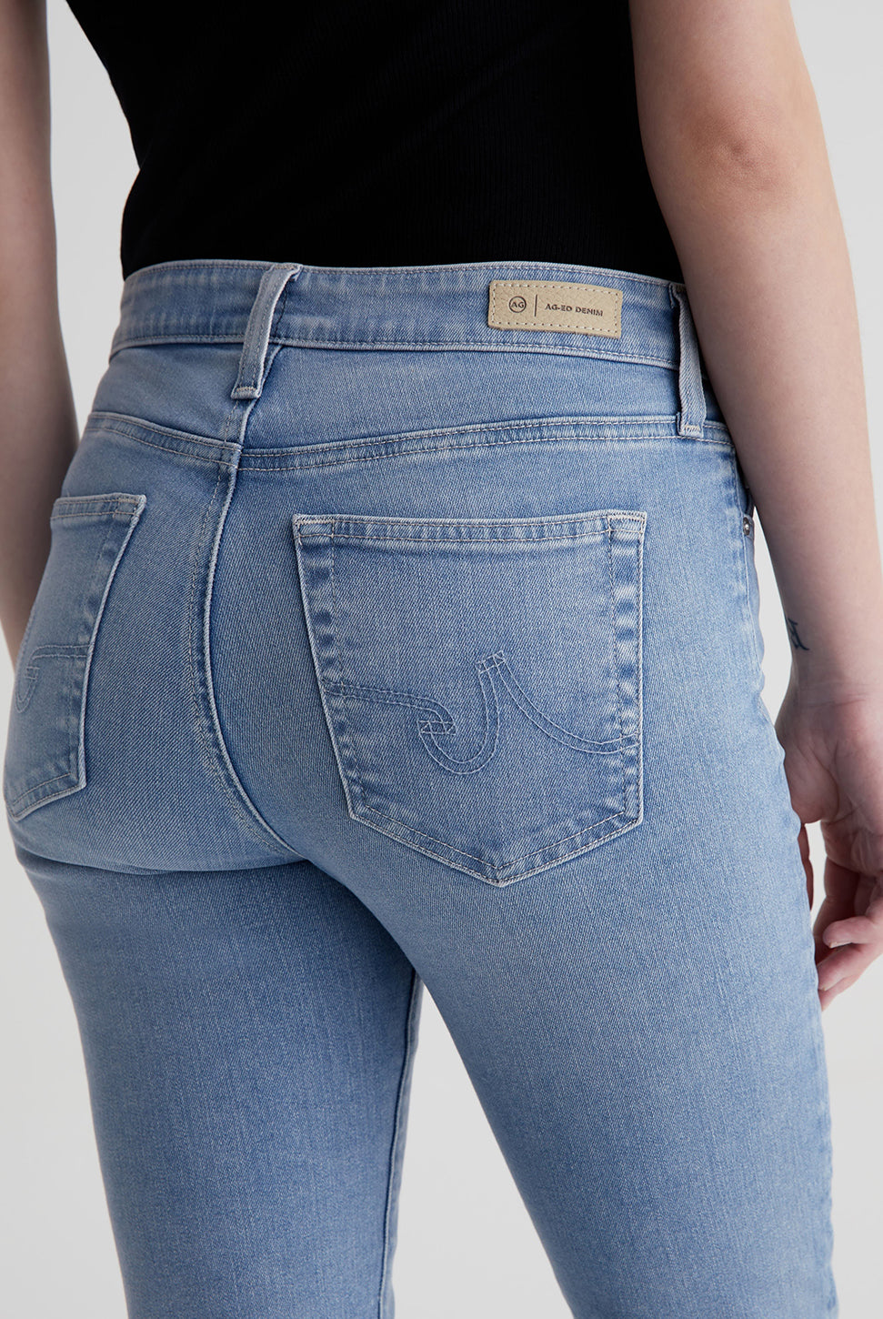 Mari Mid Rise Crop Jean - 24 Hour Looking Glass-AG Jeans-Over the Rainbow