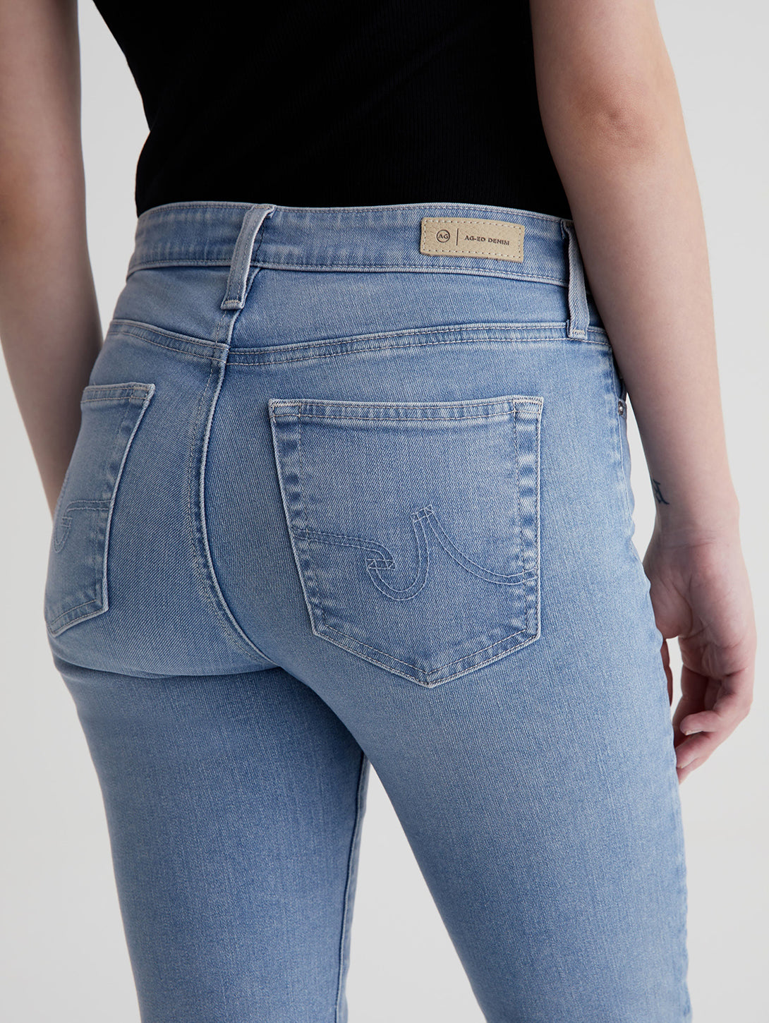Mari Mid Rise Crop Jean - 24 Hour Looking Glass-AG Jeans-Over the Rainbow