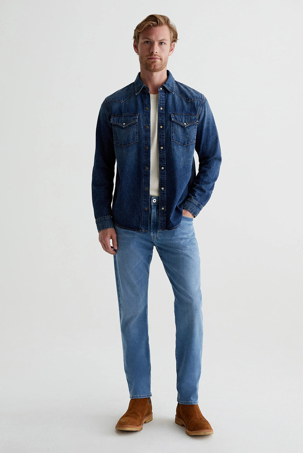 Aiden Western Shirt - Exhibition-AG Jeans-Over the Rainbow